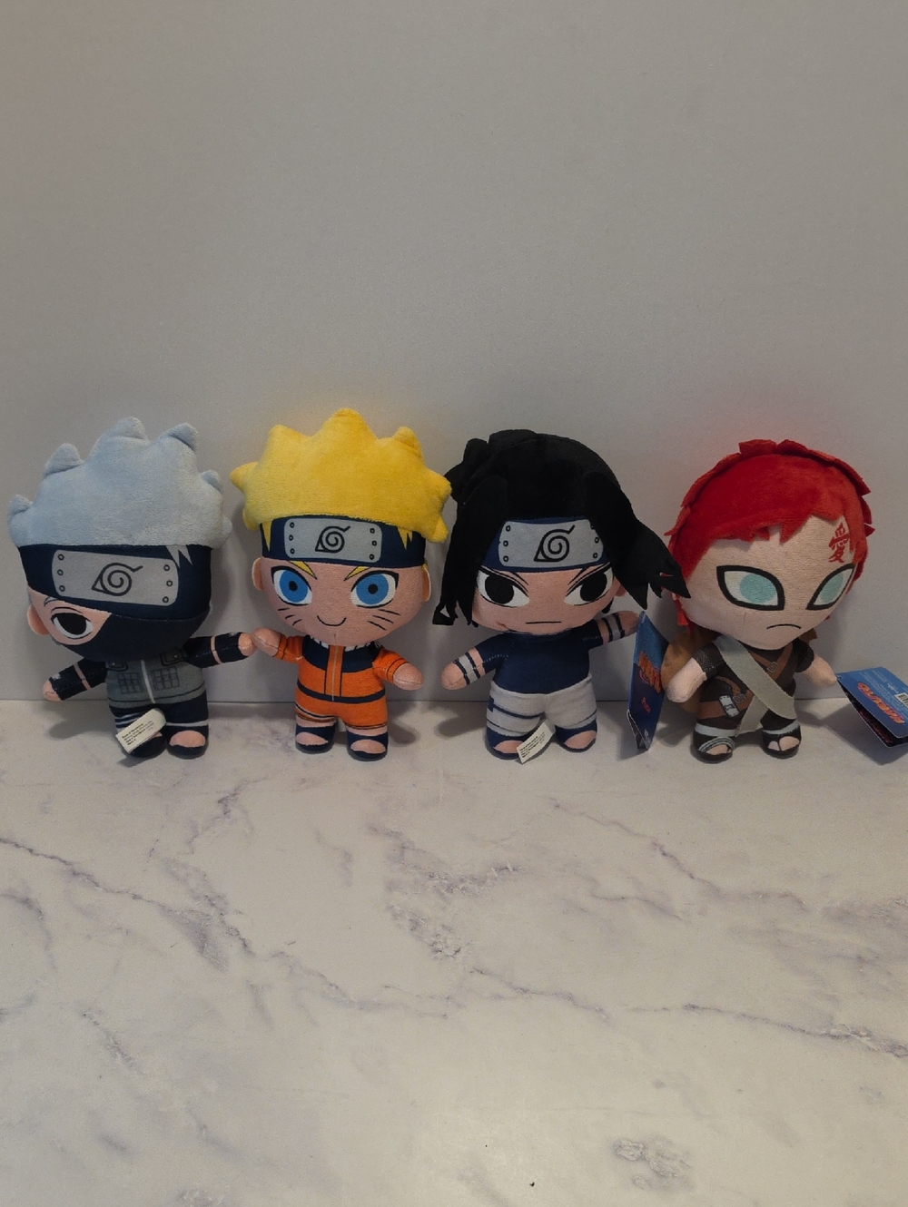 Naruto Set Of 4 Plush Toys 8 inch each. Multicolor